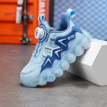 173秋季双网 深蓝 黑桔 黑绿  天蓝 男童运动鞋