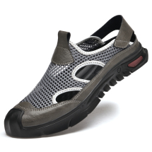 YJA2313新款网布男鞋，数据包38-45,黑色，灰色，沙
