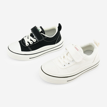 迪士尼儿童帆布鞋2023秋季新款透气百搭休闲鞋防滑低帮板鞋