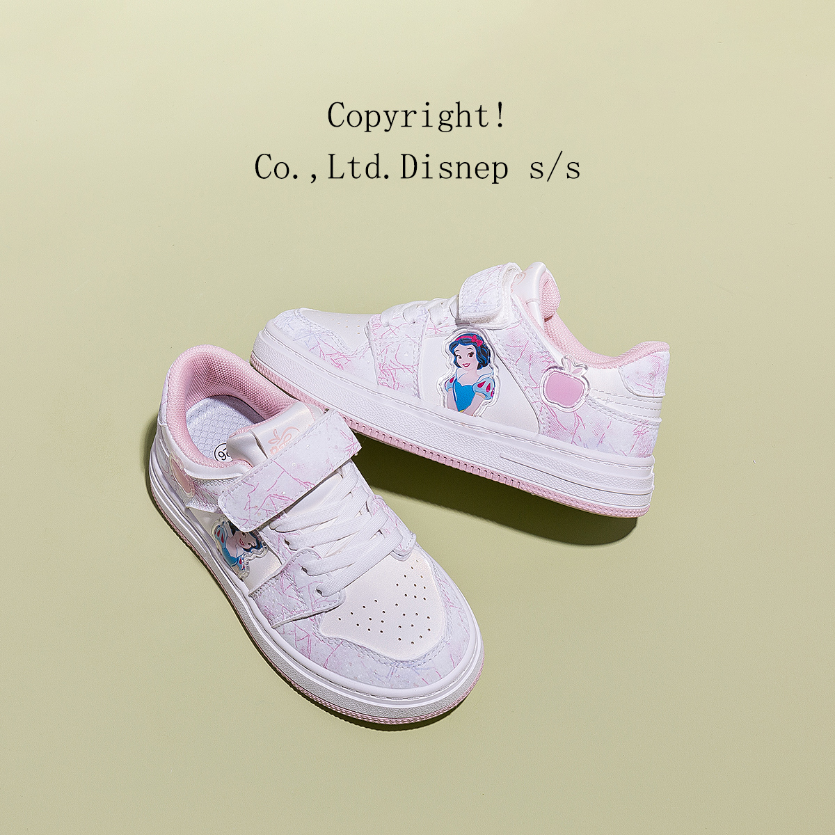 迪士尼板鞋2023春秋新款儿童透气防滑小白鞋中大童女孩运动鞋