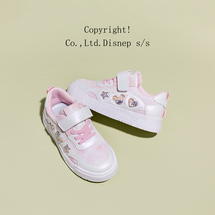女童板鞋2023春秋季女孩运动鞋公主可爱魔术贴低帮休闲板鞋
