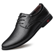XY2368新款休闲商务男鞋-38-44-黑色，棕色，110