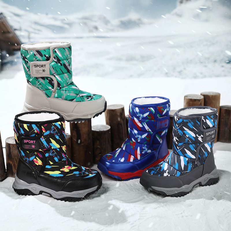 汤妮新款A9966儿童雪地靴保暖舒适耐磨26-38