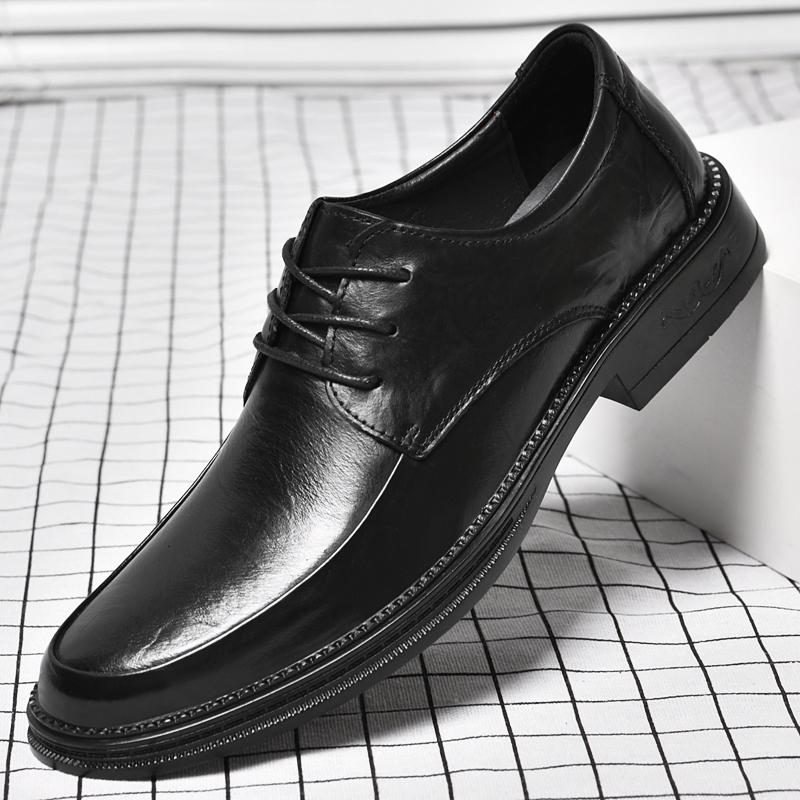 XJ2322新款商务男鞋38-44码拿货价130，黑色，棕色