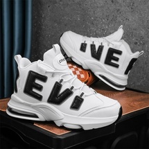 篮球鞋男鞋冬季加绒棉鞋高帮气垫防滑耐磨减震轻便皮面加棉运动鞋