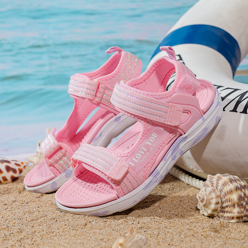 汤妮8023夏季新款女童凉鞋 跨境外贸时尚沙滩鞋 28-39