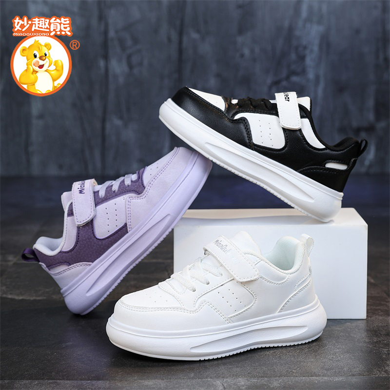 小白鞋板鞋熊猫鞋学校指定款支持跨境28-39码工厂直销
