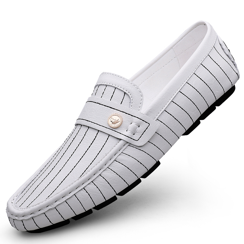 新款豆豆鞋SYS5852黑色, 白色 ,灰色, 蓝色,尺码3