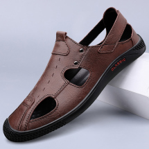 WY1159男凉鞋尺码37-46拿货价75.黑色，棕色