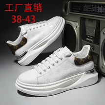 真皮爆款厚底增高休闲板鞋男士休闲鞋小白鞋