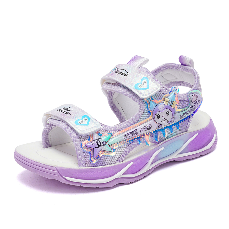 女童凉鞋夏季2024新款超轻薄款运动水沙滩鞋中大童公主时尚学