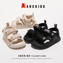 ABCkids2024夏季新款男童女童软底透气休闲时尚沙滩鞋
