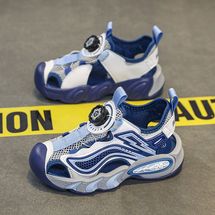 路誉童鞋L9990夏季新款包头儿童运动凉鞋30-39码P53