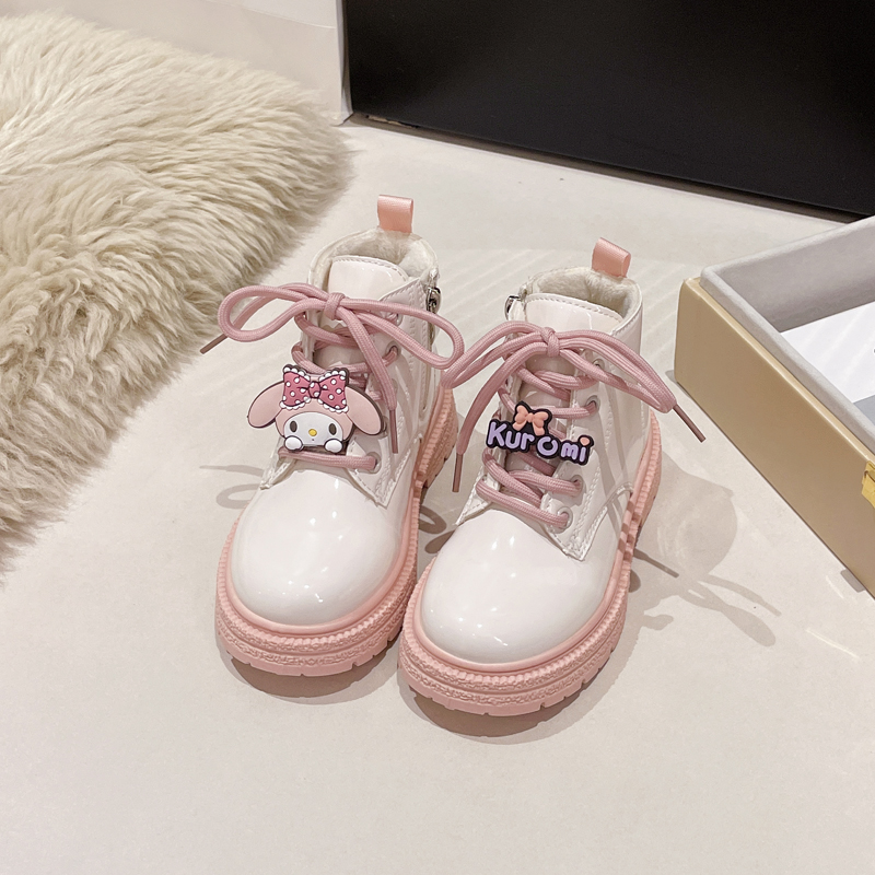 浩利隆722 新款女童加绒保暖马丁靴26-37