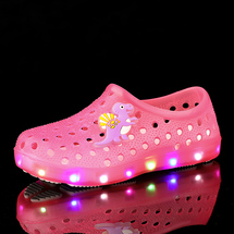 汤妮 2862恐龙儿童发光凉鞋 花园鞋 19-30