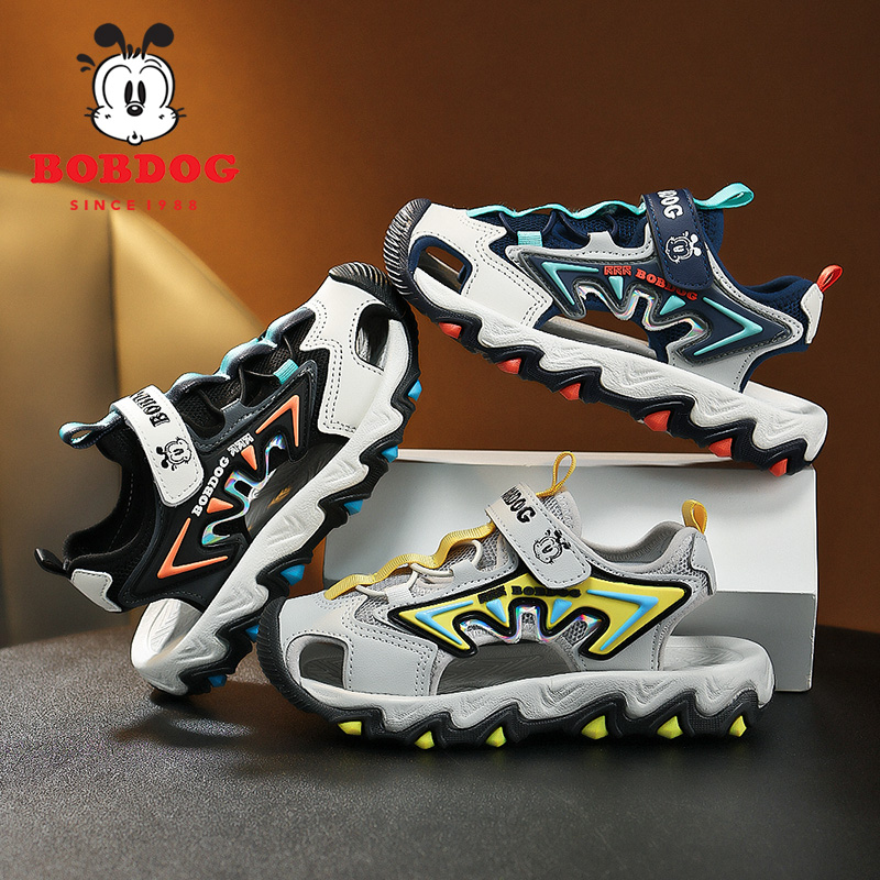 巴布豆2705  包头防撞儿童凉鞋沙滩鞋运动鞋（28-38）