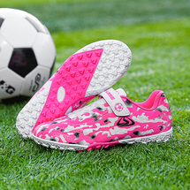 悦足2302-1  新款碎钉免系带足球鞋28-39