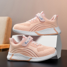 悦足2068  夏季新款儿童飞织单网镂空透气童鞋28-39