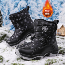 新款中大童儿童雪地靴男童女童