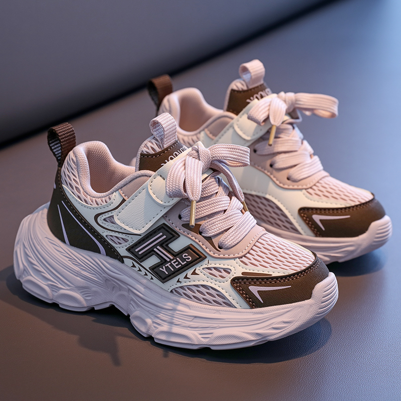 【了然鞋业】秋季新款舒适双网儿童时尚休闲运动鞋27-38