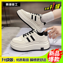爆款春秋季新款厚底时尚板鞋小白鞋休闲鞋35-40