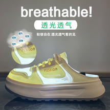 时尚新款透气板鞋半拖35-40