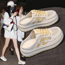 时尚新款网面半拖女鞋35-40