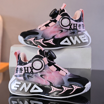 女童运动鞋2025新款大童儿童鞋子休闲鞋纽扣小女孩公主鞋防滑