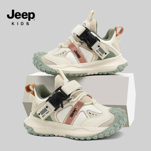 Jeep秋季新款皮面儿童运动鞋27-37控价159.9