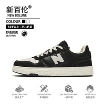 新百伦板鞋N字男鞋秋冬轻便情侣小白鞋35-45