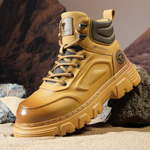 悦足3089 秋冬皮靴工装靴马丁靴39-44 控价178