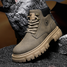 悦足3326 秋冬皮靴工装靴马丁靴39-44 控价178