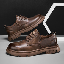 悦足9966 秋冬皮靴工装靴马丁靴39-44 控价178
