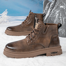 悦足2237 秋冬皮靴工装靴马丁靴39-44 控价178