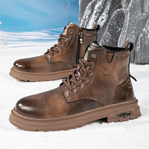 悦足2242 秋冬皮靴工装靴马丁靴39-44 控价178