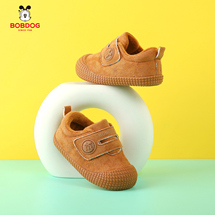 巴布豆B733秋冬新款加绒宝宝学步鞋15-22，控价69.8