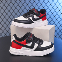 【了然鞋业】四季款舒适皮面儿童时尚百搭板鞋运动鞋28-39