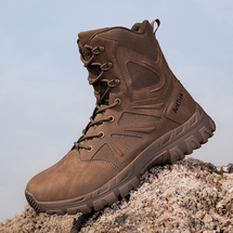 悦足6007跨境大码户外战术靴训练野练战地训练军靴39-46