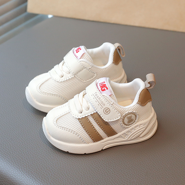 春季新款寶寶學(xué)步鞋透氣網(wǎng)面嬰幼兒鞋子軟底防滑男女寶寶