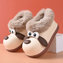 【了然鞋业】冬季加绒加厚棉鞋儿童卡通防水户外棉拖30-40