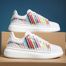 9019 新款彩笔男鞋板鞋休闲鞋39-44运动码P58