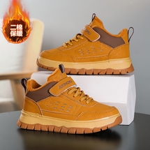 【了然鞋业】冬季新款加绒棉鞋儿童户外保暖运动鞋板鞋29-40