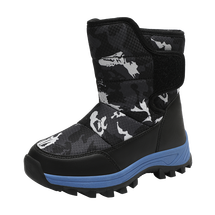 雪地靴冬季加厚保暖棉鞋防水防滑抗寒中大童儿童棉靴31-40