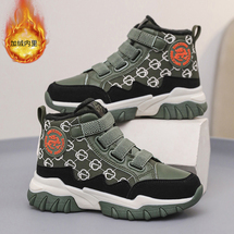 悦足2409  二棉儿童运动休闲加绒棉鞋跨境款32-40