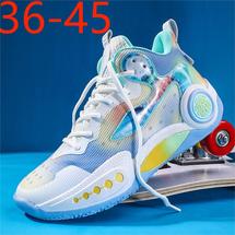 工厂直销728男女学生新品篮球鞋MD橡胶底跨境爆款P68带视