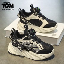 会说话的汤姆猫新款儿童旋转扣运动鞋