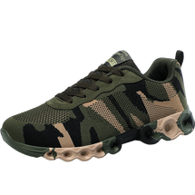 迷彩休闲鞋军训鞋飞织透气防滑登山鞋运动鞋户外轻便35-45码
