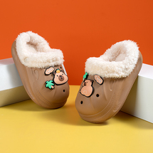 212+DS001 童段棉拖洞洞鞋