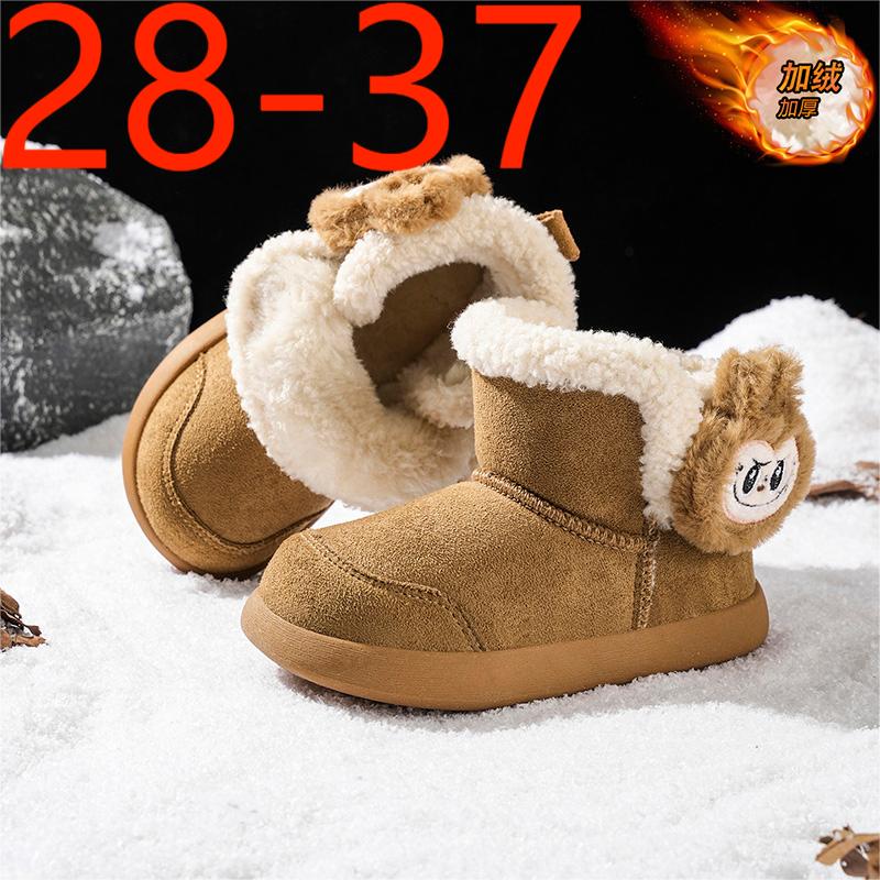 工厂直销8115-1民族风男女童时尚大棉加绒保暖童鞋跨境爆款