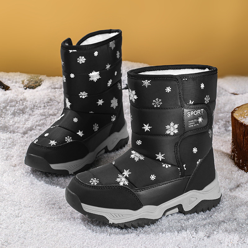 杰兔熊冬季爆款女童雪地靴